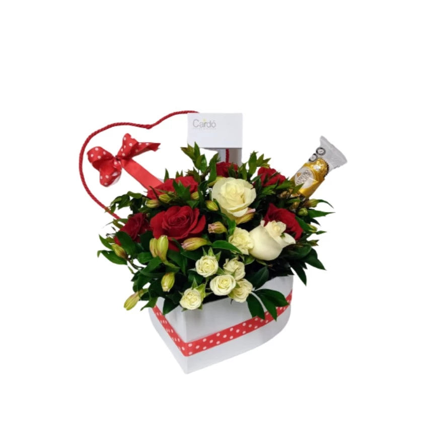 Arreglo floral. Corazón de mamá TO10-5