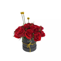 Arreglo floral. Caja decorativa con rosas TO60-3