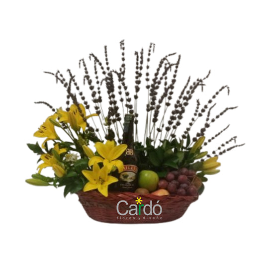 Canasta "Brindis Tropical"