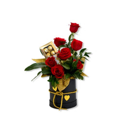 Arreglo floral. Caja de Rosas "Inolvidable" - T20-9
