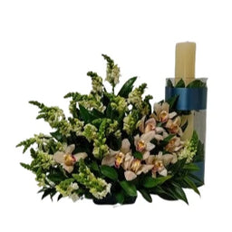 Arreglo Floral Cirio con Orquideas - SFCIRIO