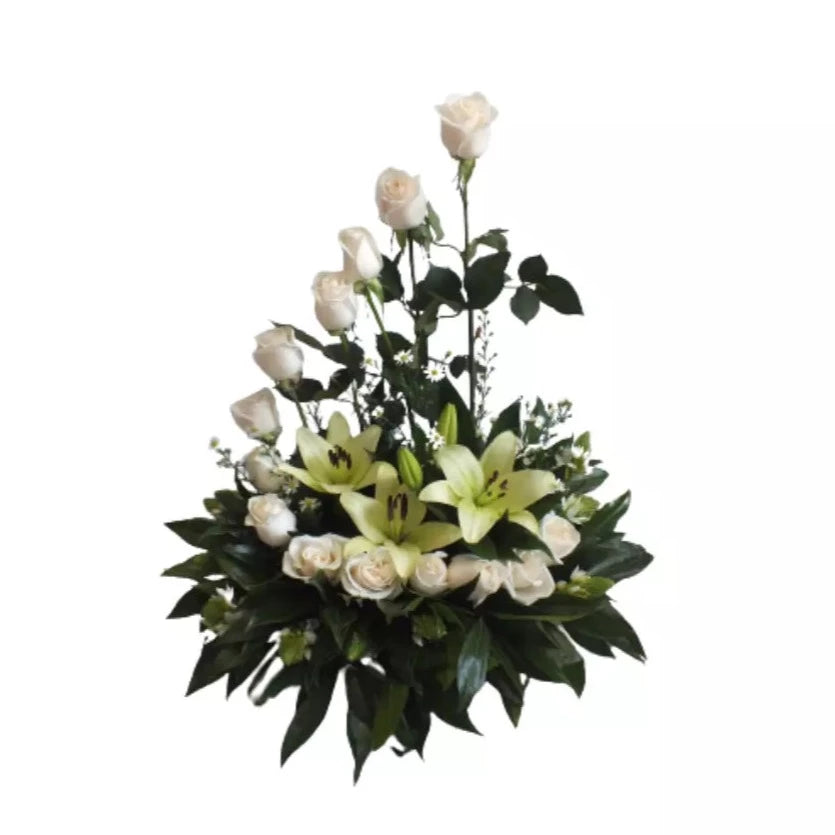 Arreglo de Condolencias Rosas en escala SFCON-3