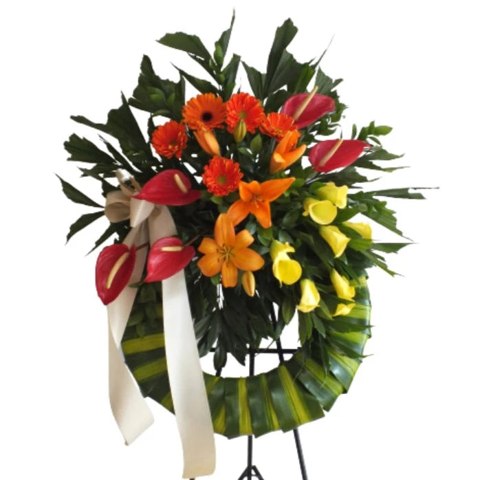 Corona fúnebre exótica. SF43-4