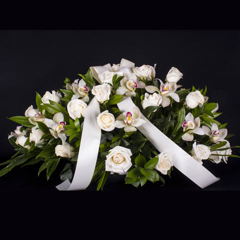 flores de cofre con orquideas - comprar flores a domicilio online en bogota